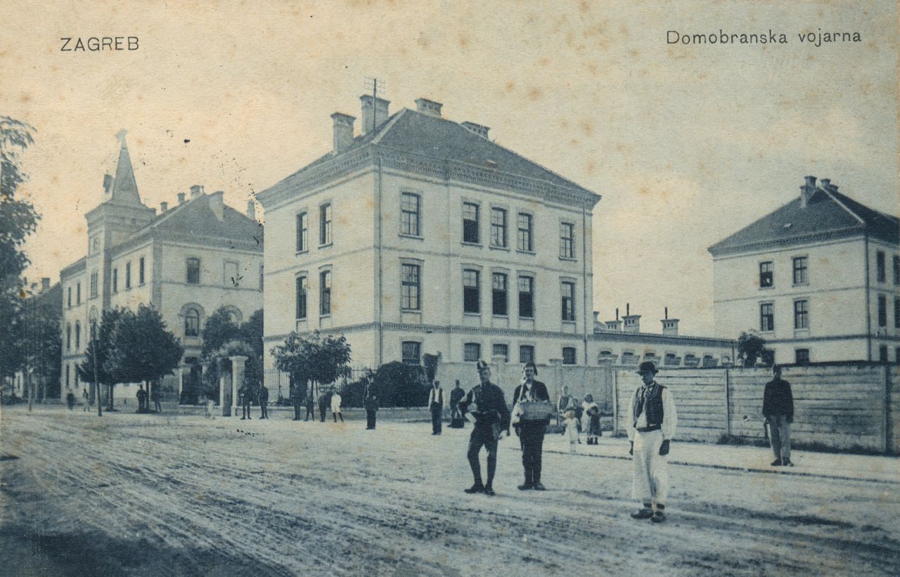 Domobranska vojarna, Ilica, Črnomerec, oko 1910. godine